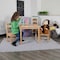 Flash Furniture Natural Kids Solid Hardwood 3 PC Table & Chair Set TW-WTCS-1001-NAT-GG - alternate 6